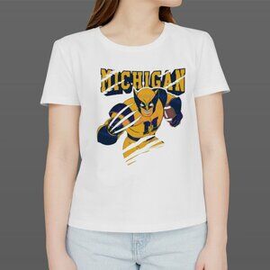 Badman Michigan Wolverines Mandalorian Shirt Star Wars NCAA Football Graphic Tee